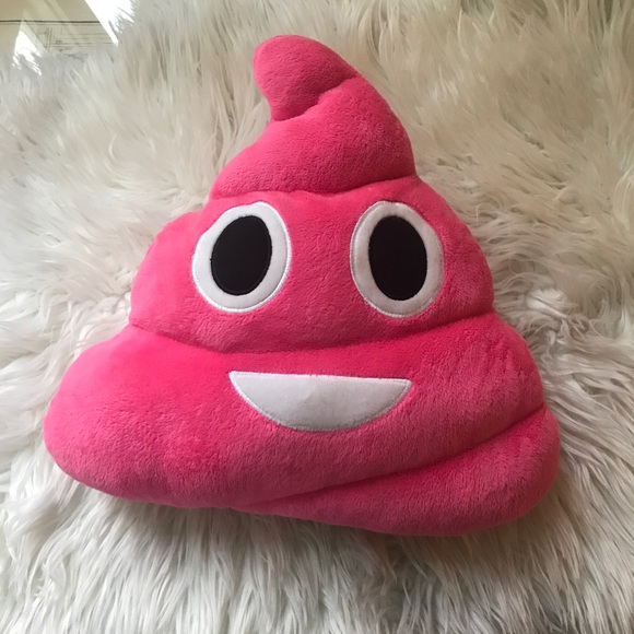pink poop pillow